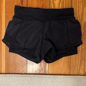 Lululemon Hotty Hot Naked Short; like new. Black size 8